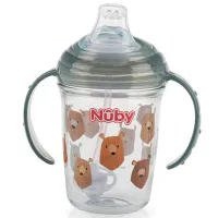 Sticluță cu pai Nuby NV0414016 240 ml 6 luni/ Tritan/ Multicolor photo 2
