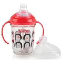Sticluță cu pai Nuby NV0414016 240 ml 6 luni/ Tritan/ Multicolor photo 3