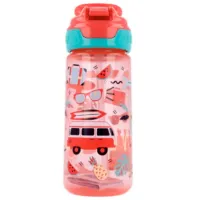 Sticluță cu pai Nuby NV04030 540 ml 6 luni/ Silicon/ Multicolor photo 2