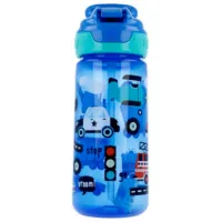 Sticluță cu pai Nuby NV04030 540 ml 6 luni/ Silicon/ Multicolor photo 3