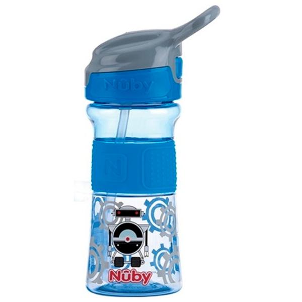 Sticluță cu pai Nuby NV0414021 360 ml 36 luni/ Tritan/ Multicolor photo 2