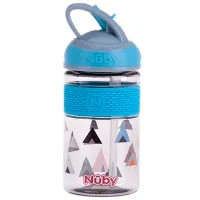 Sticluță cu pai Nuby NV0414024 360 ml 36 luni/ Tritan/ Multicolor photo 2