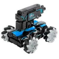 Mașină Stunt Shooting Water Bullet LH-C029B 15 km/ h/ 2.4 GHz/ Black Blue photo 2