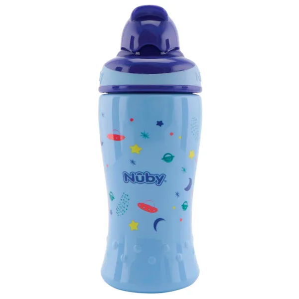 Sticluță cu pai Nuby NV04009 360 ml 12 luni/ Polipropilenă/ Multicolor photo 3 Sticluță cu pai Nuby NV04009 360 ml 12 luni/ Polipropilenă/ Multicolor photo 3