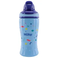 Sticluță cu pai Nuby NV04009 360 ml 12 luni/ Polipropilenă/ Multicolor photo 3