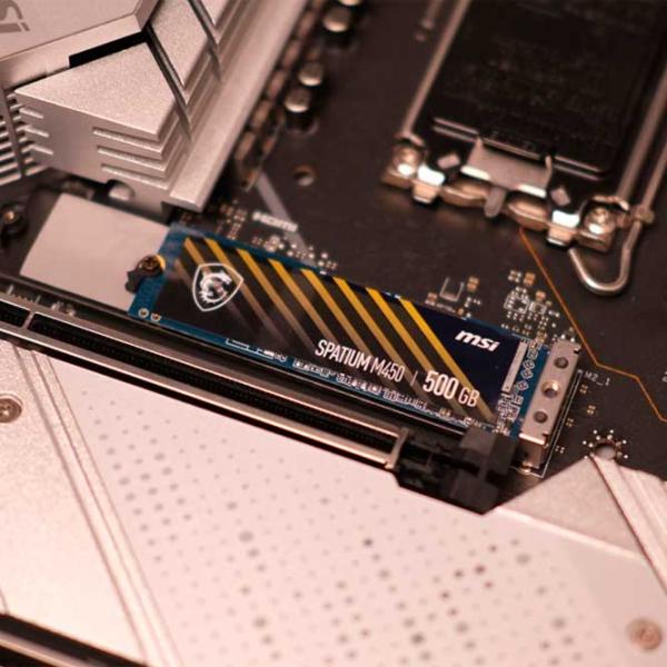 SSD MSI Spatium M450 500 GB M.2 NVMe photo 3 SSD MSI Spatium M450 500 GB M.2 NVMe photo 3