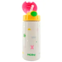 Sticluță cu pai Nuby NV04011 540 ml 36 luni/ Plastic/ Multicolor photo 2