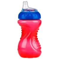 Sticluță cu pai Nuby ID9648 300 ml 9 luni/ Plastic/ Multicolor photo 3