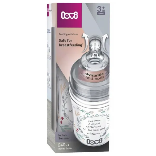 Biberon Lovi Indian Summer 21/ 580 Unisex/ 250 ml/ Transparent photo 3 Biberon Lovi Indian Summer 21/ 580 Unisex/ 250 ml/ Transparent photo 3
