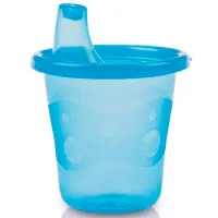 Sticluță cu pai Nuby ID91121 210 ml 9 luni/ Plastic/ Multicolor photo 2