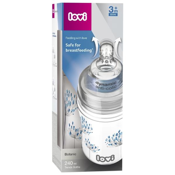 Biberon Lovi Botanic Unisex/ 250 ml/ Transparent photo 3