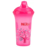 Sticluță cu pai Nuby ID10366 270 ml 9 luni/ Plastic/ Multicolor photo 2