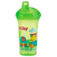 Sticluță cu pai Nuby ID10366 270 ml 9 luni/ Plastic/ Multicolor photo 3