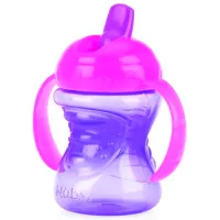Sticluță cu pai Nuby ID10302 240 ml 9 luni/ Plastic/ Multicolor photo 3