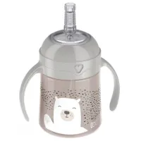 Sticluță cu pai Canpol 35/ 360 150 ml 6 luni/ Polipropilenă/ Brown photo 2