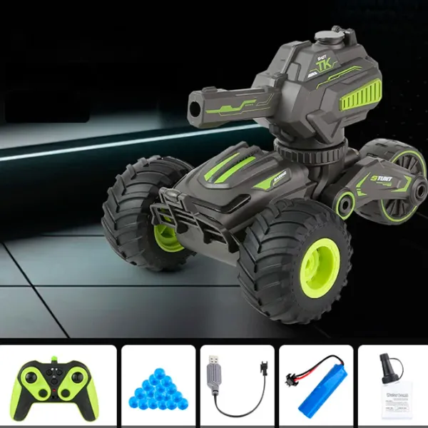 Машинка RC Stunt tank water bomb LH-C063 7 км/ ч/ 2.4 ГГц/ Черный Зелёный photo 2 Машинка RC Stunt tank water bomb LH-C063 7 км/ ч/ 2.4 ГГц/ Черный Зелёный photo 2