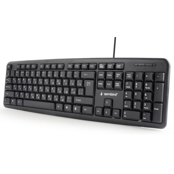 Tastatură Gembird KB-U-103-RU Cu fir/ Black photo 2