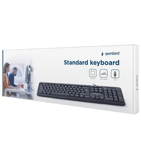 Tastatură Gembird KB-U-103-RU Cu fir/ Black photo 4