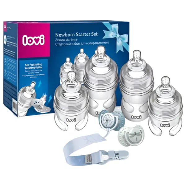 Biberon Lovi Botanic Boy 1/299 Pentru băieți / 0.15l / Transparent photo 3