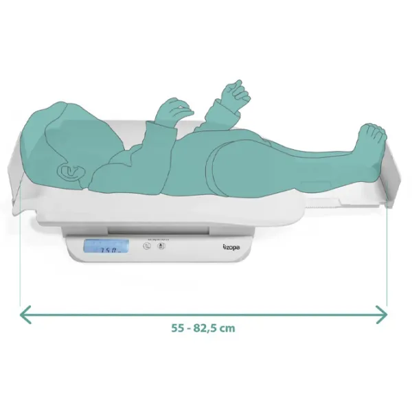 Cântar pentru bebeluși Zopa 44448 Electronic/ White photo 5