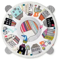 Covoraş pentru joc Skip Hop Vibrant Village () 0+/ Transformer/ White photo 2