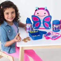 Контейнеры Skip Hop Zoo Butterfly Унисекс/ 6+ месяцев/ Синий photo 2