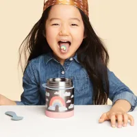 Containere Skip Hop Spark Rainbow pentru fetițe/ 3+/ Pink photo 3