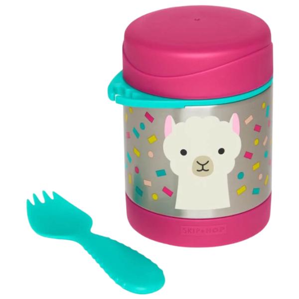 Containere Skip Hop Zoo Lama pentru fetițe/ 3+/ Pink photo 2