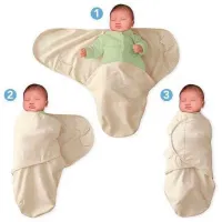 Sistem de infășare pentru bebeluși SwaddleMe Summer Infant 01053946 Unisex / 0+ / Ivory photo 2