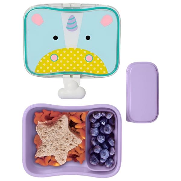 Containere Skip Hop Zoo Unicorn pentru fetițe/ 3+/ Purple photo 3