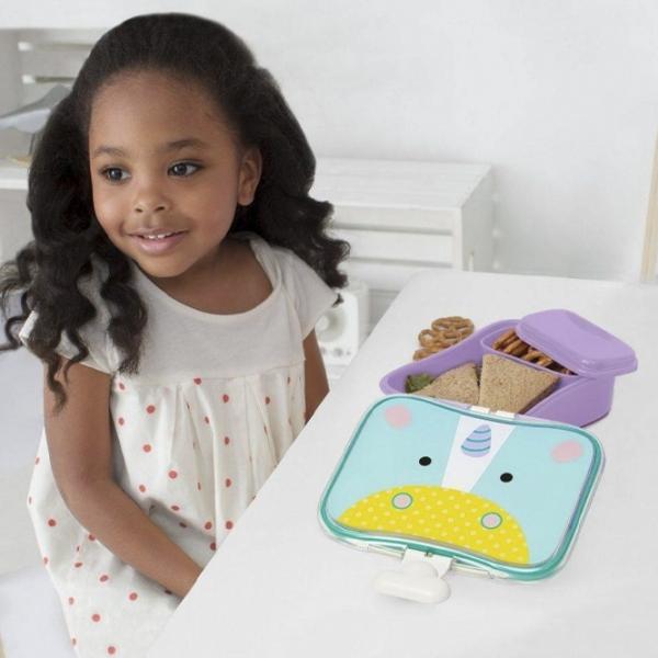 Containere Skip Hop Zoo Unicorn pentru fetițe/ 3+/ Purple photo 4