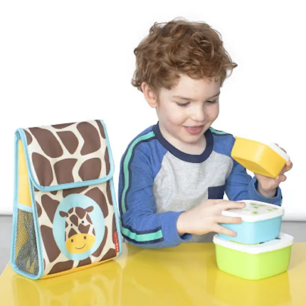 Pungă pentru prânz Skip Hop Zoo Giraffe Unisex/ 3+/ Multicolor photo 2