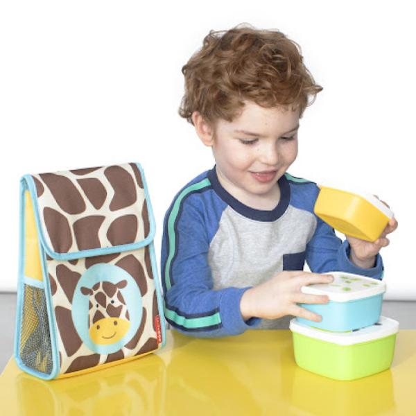 Pungă pentru prânz Skip Hop Zoo Giraffe Unisex/ 3+/ Multicolor photo 2