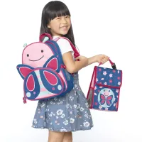 Pungă pentru prânz Skip Hop Zoo Butterfly pentru fetițe/ 3+/ Blue photo 3