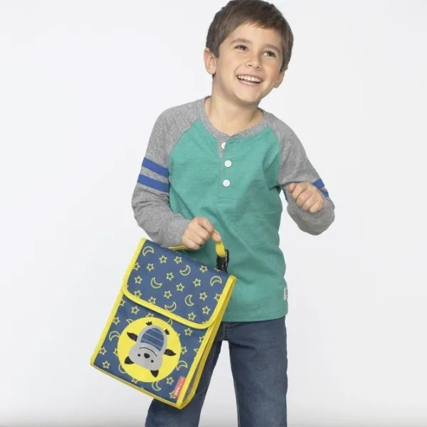 Pungă pentru prânz Skip Hop Zoo Bat pentru băieți/ 3+/ Blue photo 3