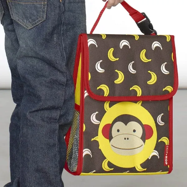 Pungă pentru prânz Skip Hop Zoo Monkey Unisex/ 3+/ Brown photo 3
