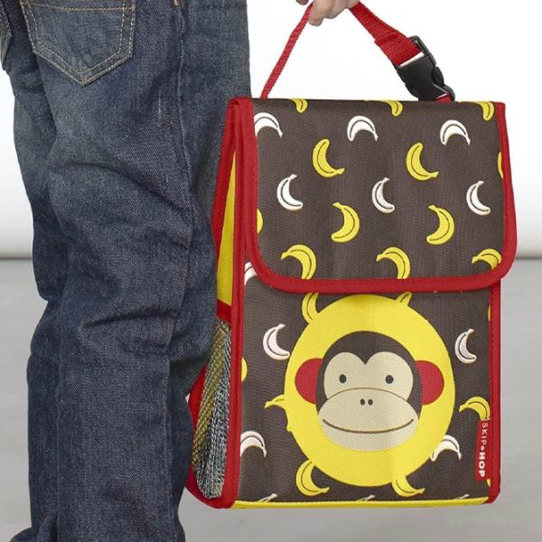 Pungă pentru prânz Skip Hop Zoo Monkey Unisex/ 3+/ Brown photo 3