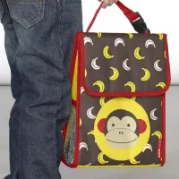 Pungă pentru prânz Skip Hop Zoo Monkey Unisex/ 3+/ Brown photo 3