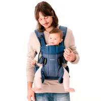 Marsupiu pentru copii BabyBjorn One Denim () 15 kg/ Blue photo 3