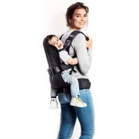 Marsupiu pentru copii BabyBjorn One Denim () 15 kg/ Gray photo 3