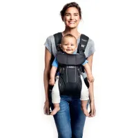 Marsupiu pentru copii BabyBjorn One Denim () 15 kg/ Gray photo 4