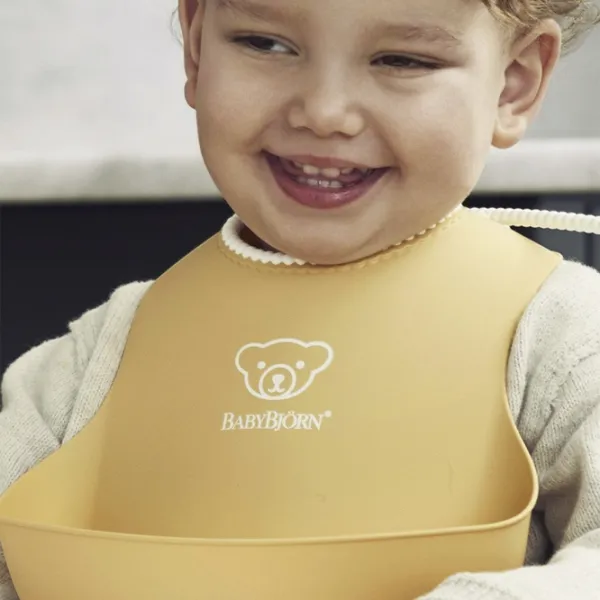 Bavetă BabyBjorn 046766A Clasică/ Bumbac/ Yellow photo 2