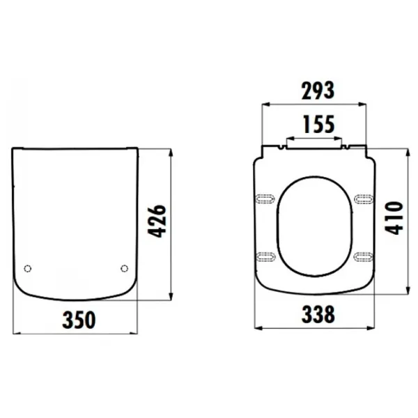Capac WC Creavit KC2003.01.0000E duroplast photo 2