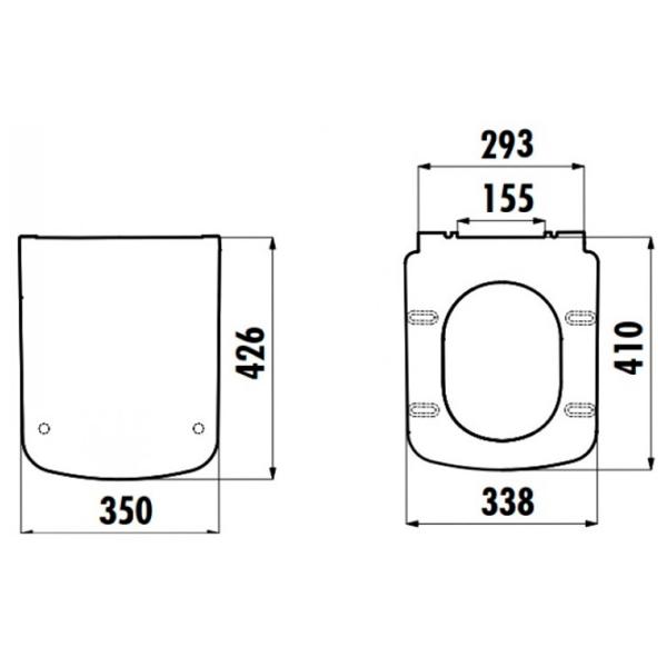 Capac WC Creavit KC2003.01.0000E duroplast photo 2