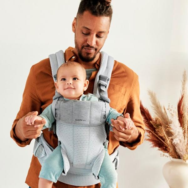 Переноска для детей BabyBjorn Harmony 3D () 15 кг/ Серебристый photo 4