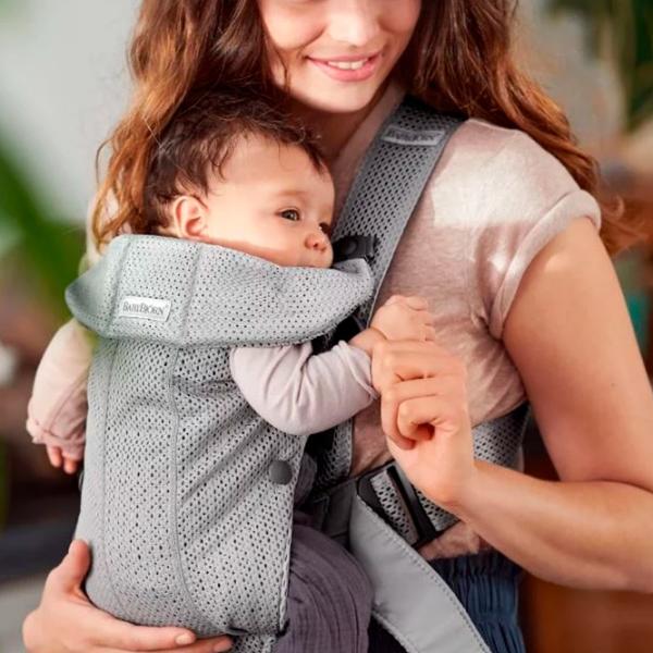 Переноска для детей BabyBjorn Mini 3D () 11 кг/ Серый photo 3