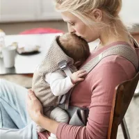 Marsupiu pentru copii BabyBjorn Mini () 11 kg/ Beige photo 3