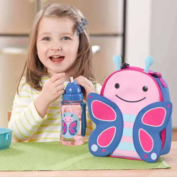 Geantă pentru prânz Skip Hop Zoo Butterfly Pink photo 3