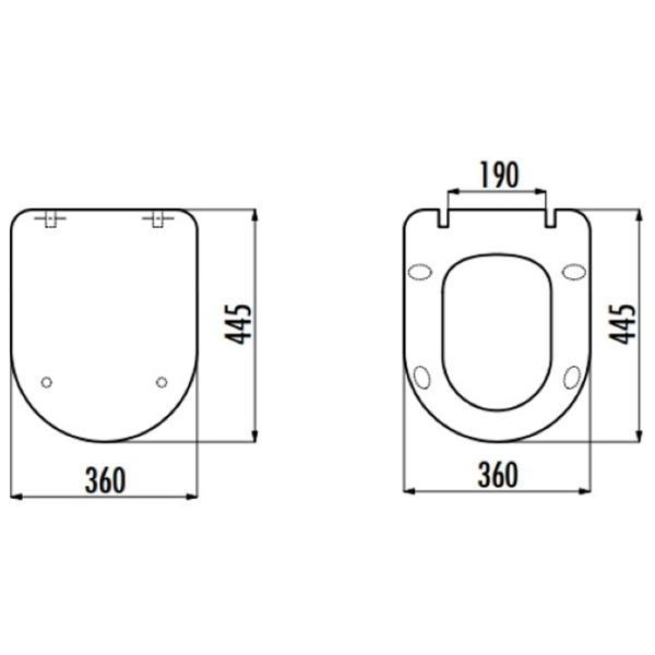 Capac WC Creavit KC2203.01.0000E duroplast photo 2