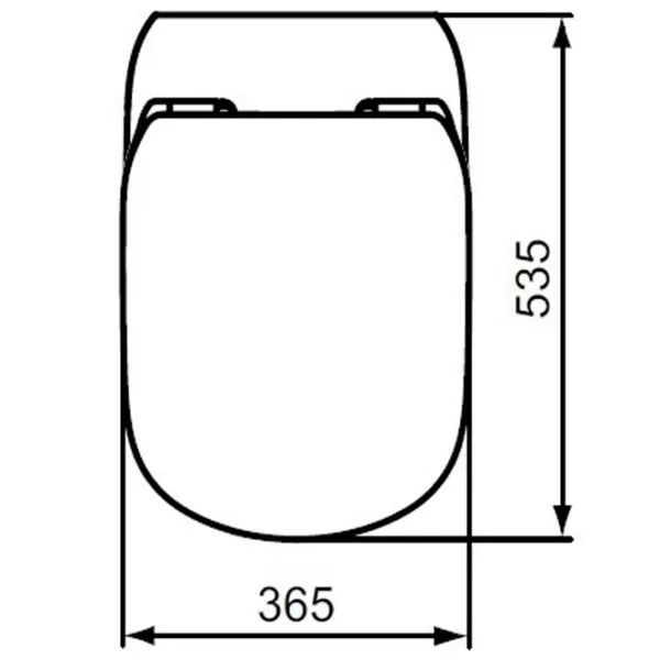 Capac WC Ideal Standard Tesi Slim T352701 Duroplast photo 2